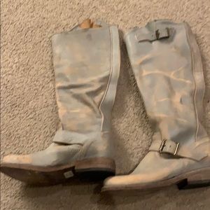 Freebird light blue distressed boots